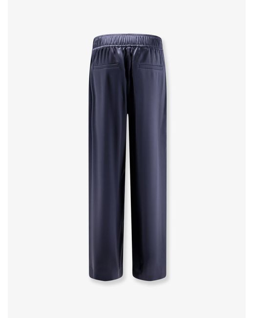 Brunello Cucinelli Blue Silk Trousers