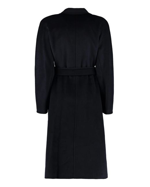 Max Mara Black "Madame Icon" Wool Coat