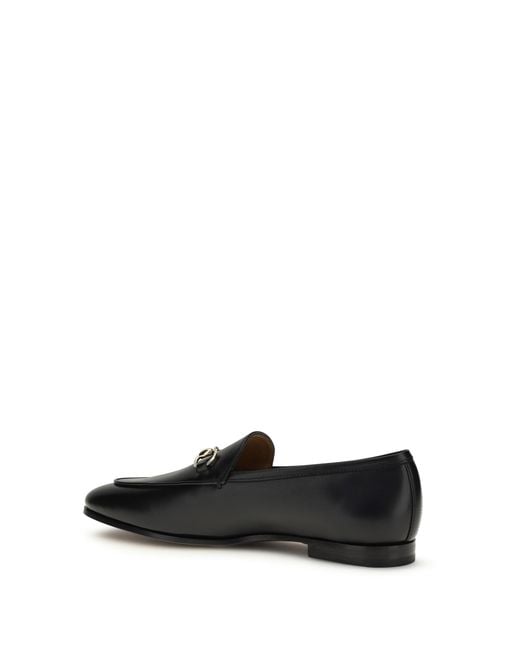 Gucci White Jordaan Loafers