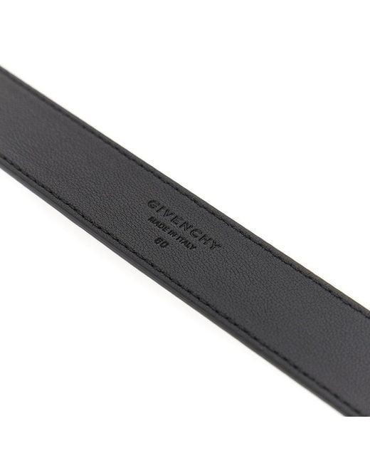 Givenchy Black 'Voyou' Leather Belt