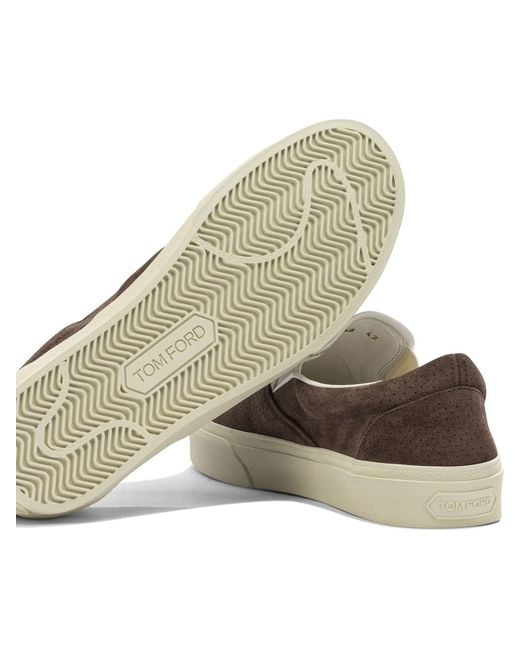 Tom Ford Brown Sneakers & Slip-On for men