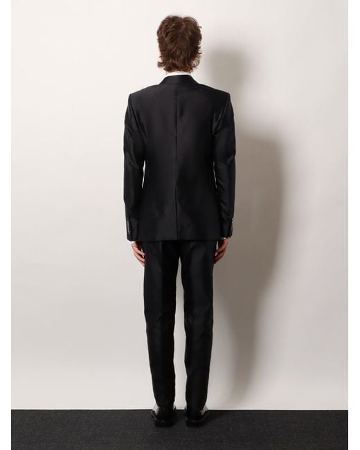 Dolce & Gabbana Blue Sicilia Light Silk Shantung Suit for men