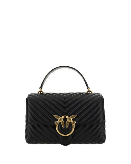 Pinko Black Love Lady Handbag Nero-Antique