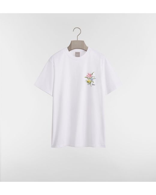Men's White Secret Garden Relaxed Fit T-Shirt