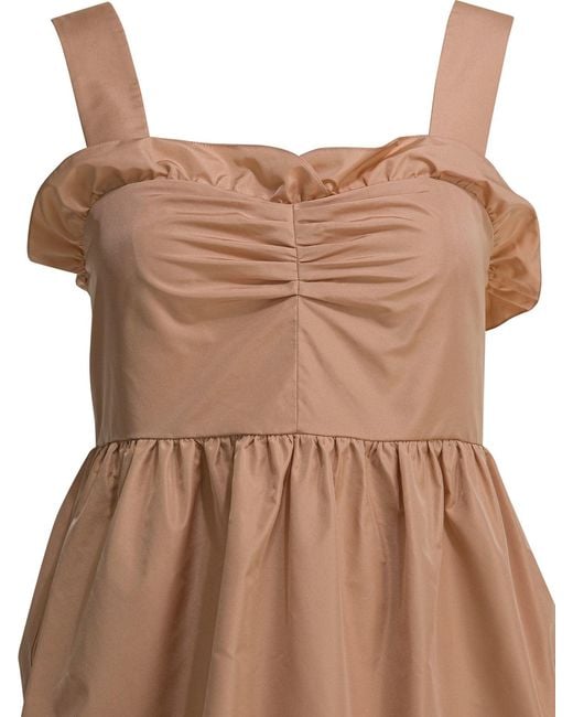 Chloé Brown Balloon Dress