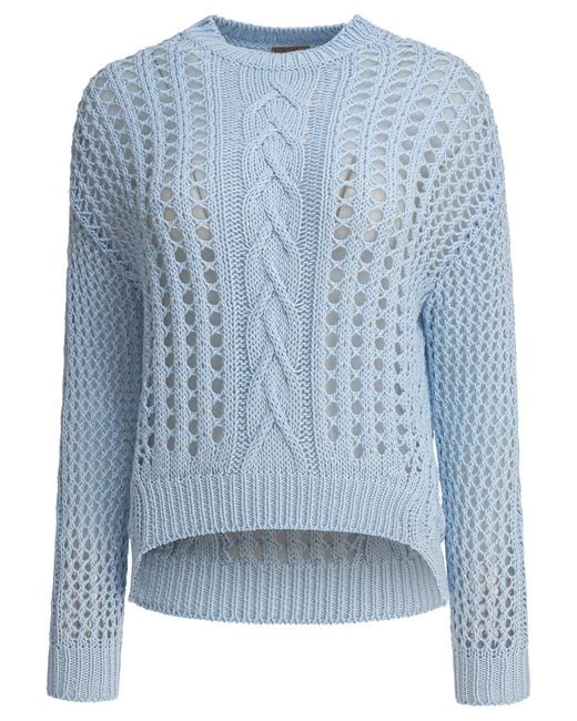 Rakku Blue Summer Breathlessnazionale Light Knitwear