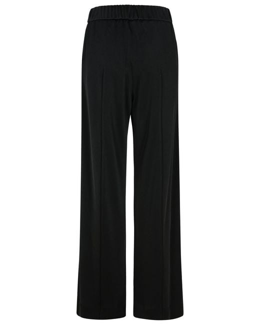 Jil Sander Black Viscose Trousers