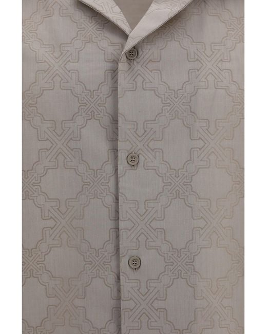 Off-White c/o Virgil Abloh Gray Arrow Monogram Shirt for men