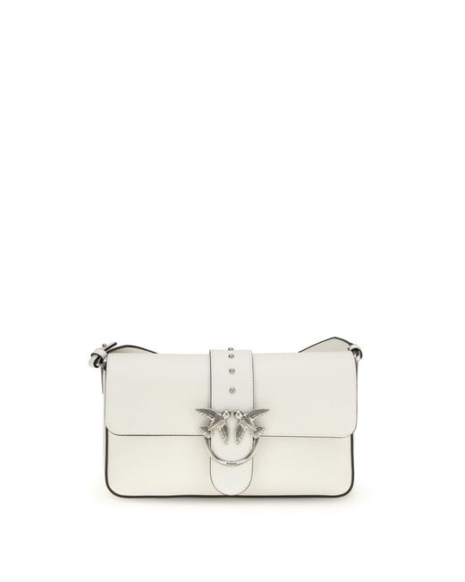 Pinko White Shoulder Bag Love One