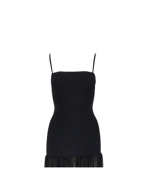 Hunza G Black 'Hybrid' Long Dress