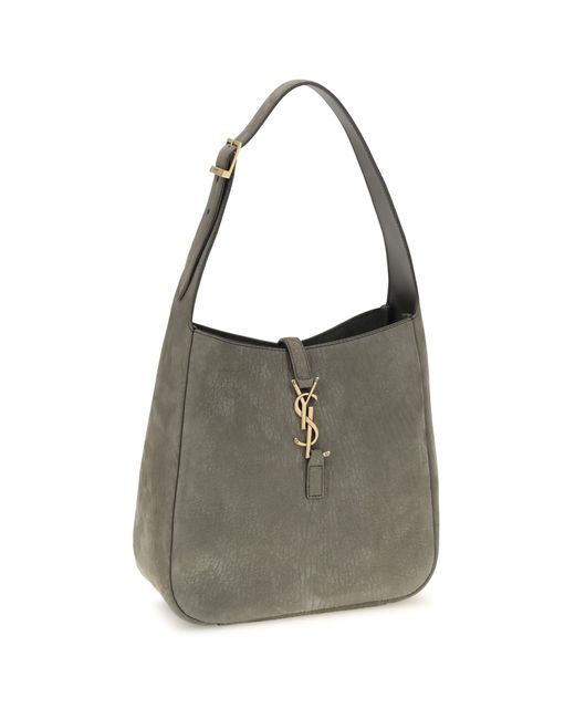 Saint Laurent Gray 5 À 7 Supple Shoulder Bag
