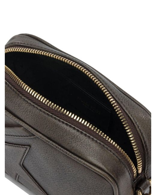 Golden Goose Deluxe Brand Gray "Star Bag" Mini Pouch Bag