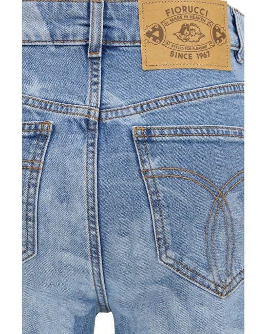Fiorucci Blue Flare Skinny Angel-Print Jeans Medium