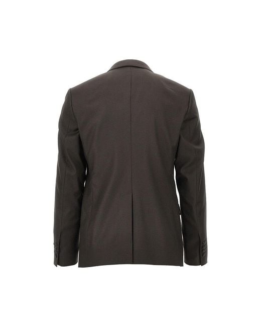 Dolce & Gabbana Black Sicilia Light Wool Single-Breasted Jacket for men