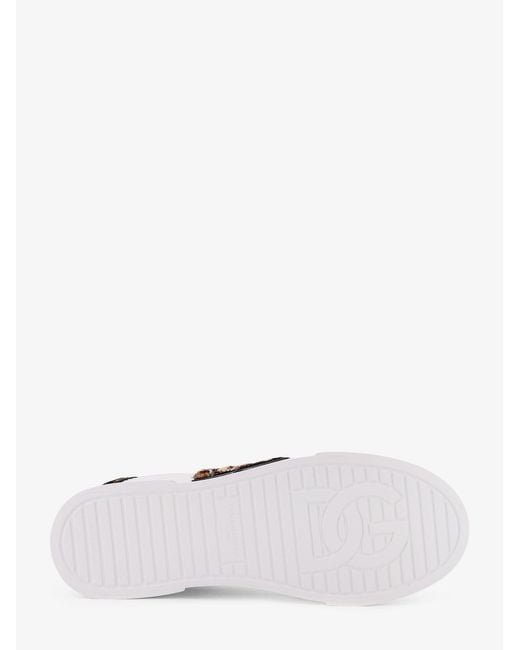 Dolce & Gabbana White Portofino Sports Shoes