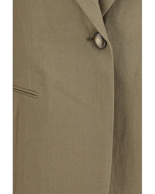 Giorgio Armani Green Single-Breasted Jacket