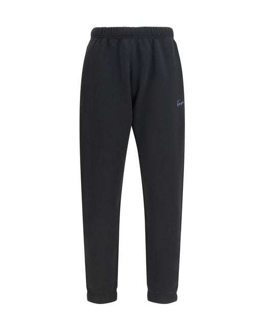 KENZO Black Cotton Sweatpants for men