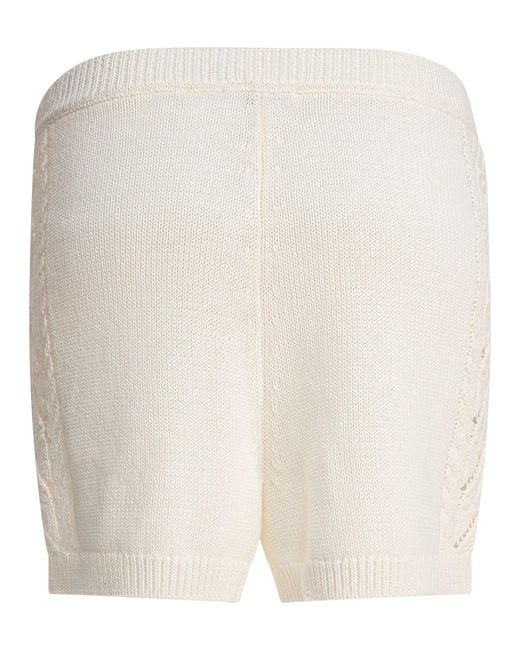 Loulou de Saison Natural Shorts White