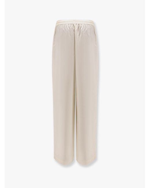 Rohe White Jogger Silk Trouser