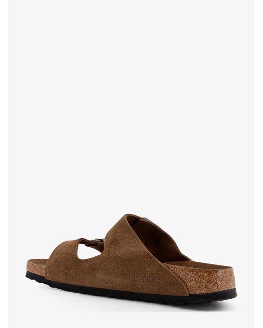 Birkenstock Brown Arizona Bs Suede Sandals for men