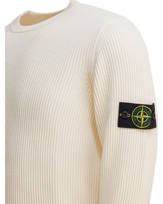 Stone Island Natural Rws Wool Crew-Neck Sweater for men