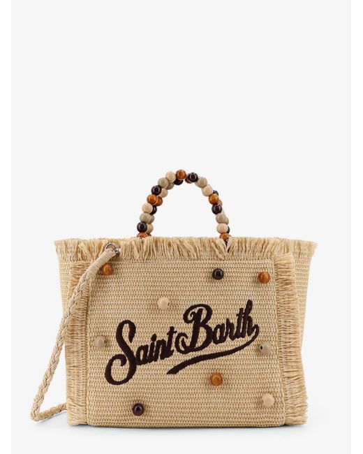 Mc2 Saint Barth Natural Colette Straw Raffia Handbag