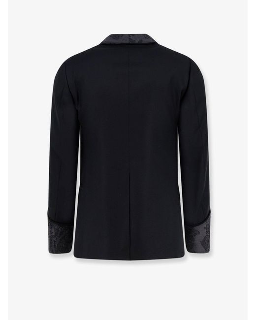 Dolce & Gabbana Blue Virgin Wool Blend Blazer for men