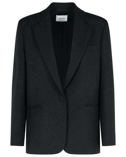 ANDAMANE Black 'Guia' Polyester Blazer