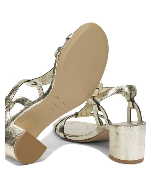 Roberto Del Carlo Metallic Sandals