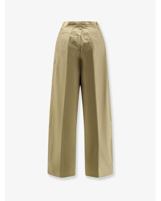 Nude Green Trousers Cotton