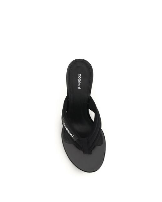 Coperni White Lift Flip-Flop Sandals