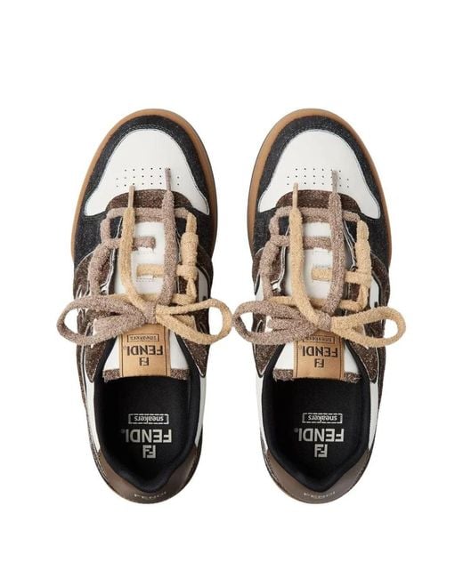 Fendi Black "Match" Sneakers for men