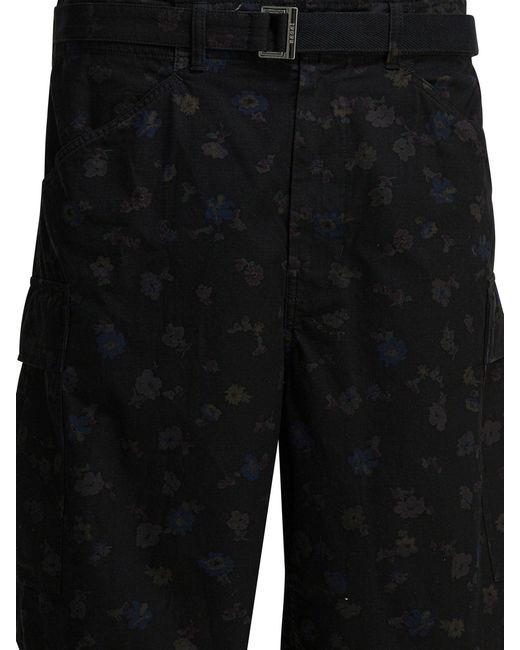 Sacai Black Shorts for men