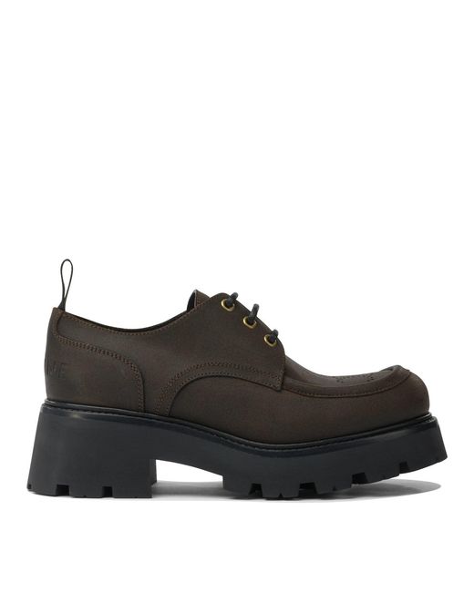 Céline Black Lace-Up Shoes