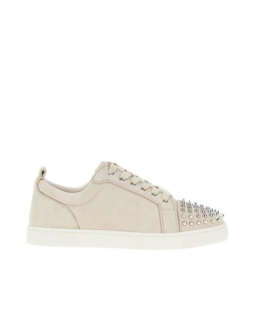 Christian Louboutin Natural Louis Junior Spikes Sneakers for men