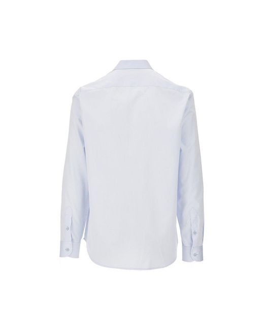 Emporio Armani White Poplin Shirt for men