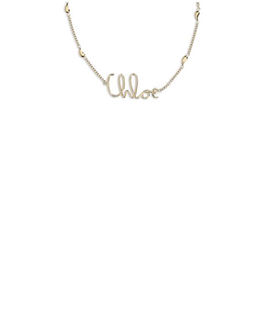 Chloé Metallic Chloã Iconic Necklace
