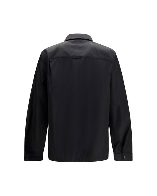 Prada Blue Re-Nylon Shirt for men