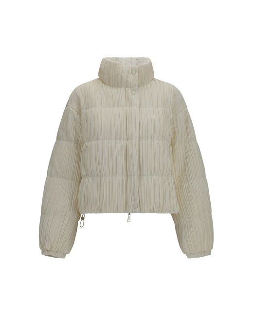 GONGDID DESIGN White Reversible High-Neck Puffer Jacket Off