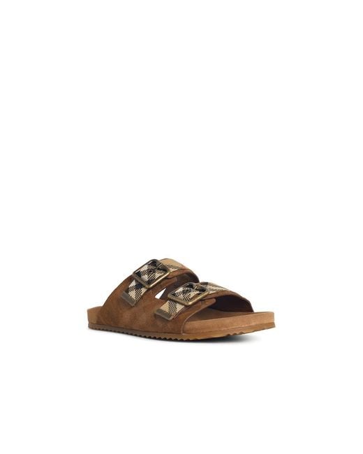 Burberry Brown Suede Slipper