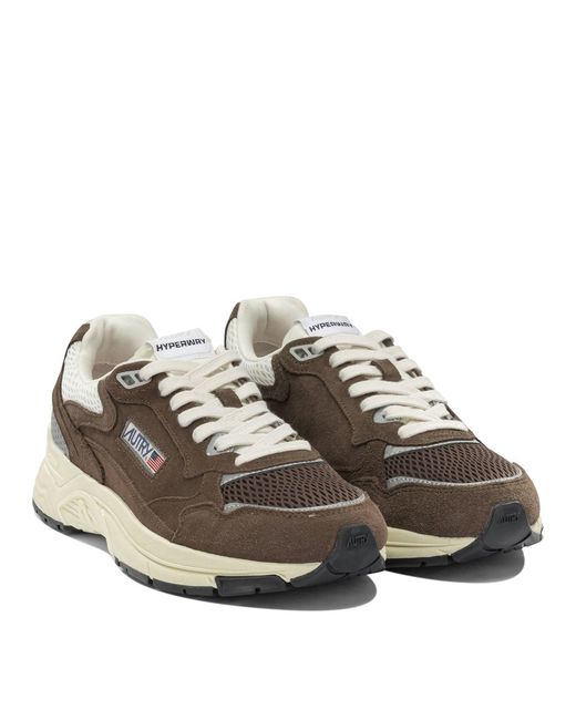 Autry White "Hyperway" Low Top Sneakers for men