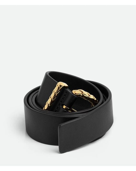 Bottega Veneta Black Coaxial Belt With Loop