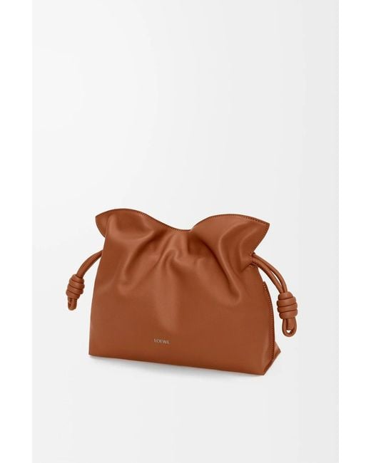 Loewe Brown "Flamenco" Medium Clutch