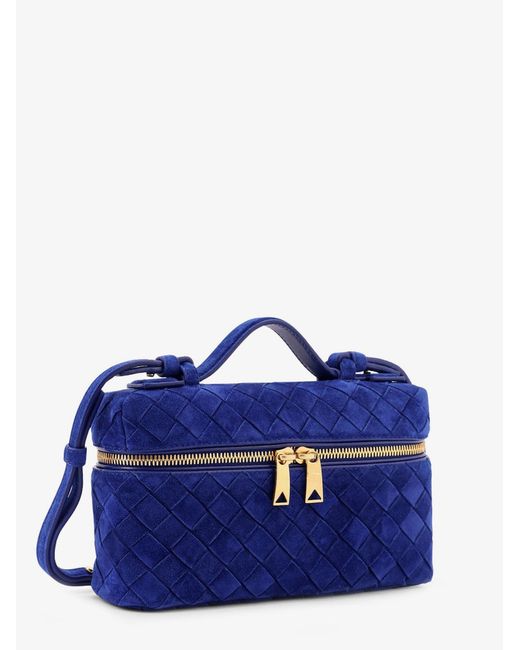Bottega Veneta Blue Bang Bang Suedevanity Case