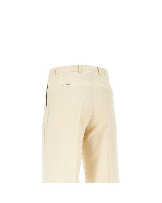 Cmmn Swdn Natural 'Otto' Viscose-Blend Pants for men