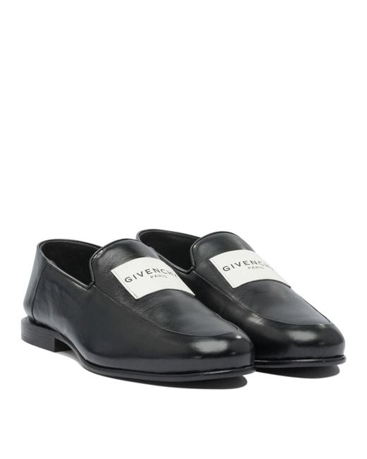 Givenchy Black "Label" Loafers