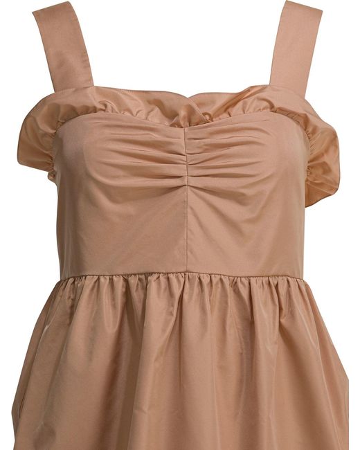Chloé Brown Balloon Dress