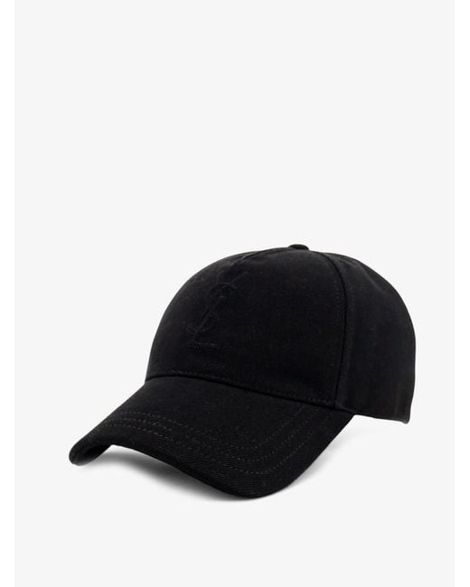 Saint Laurent Black Denim Hat for men