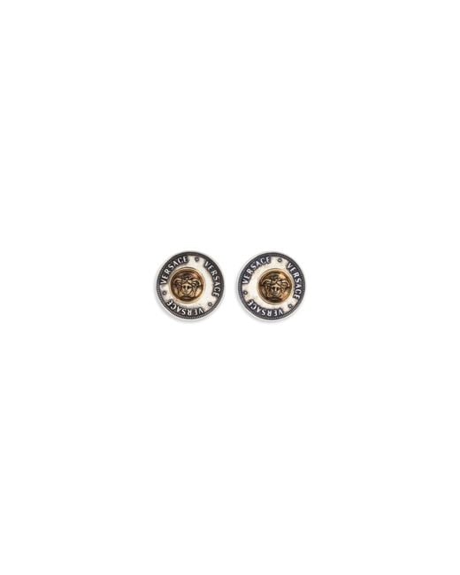 Versace White Earrings Coins