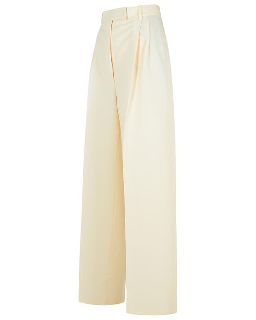 Rohe White Tailored Cream Recycled Polyester Pants